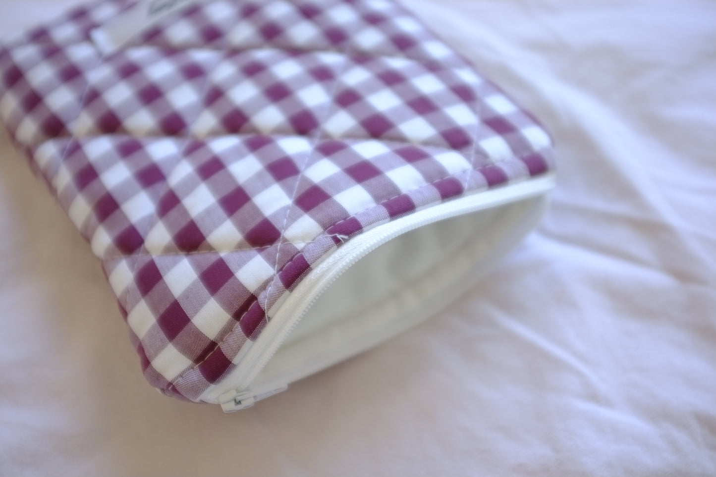 Kindle sleeve plum gingham
