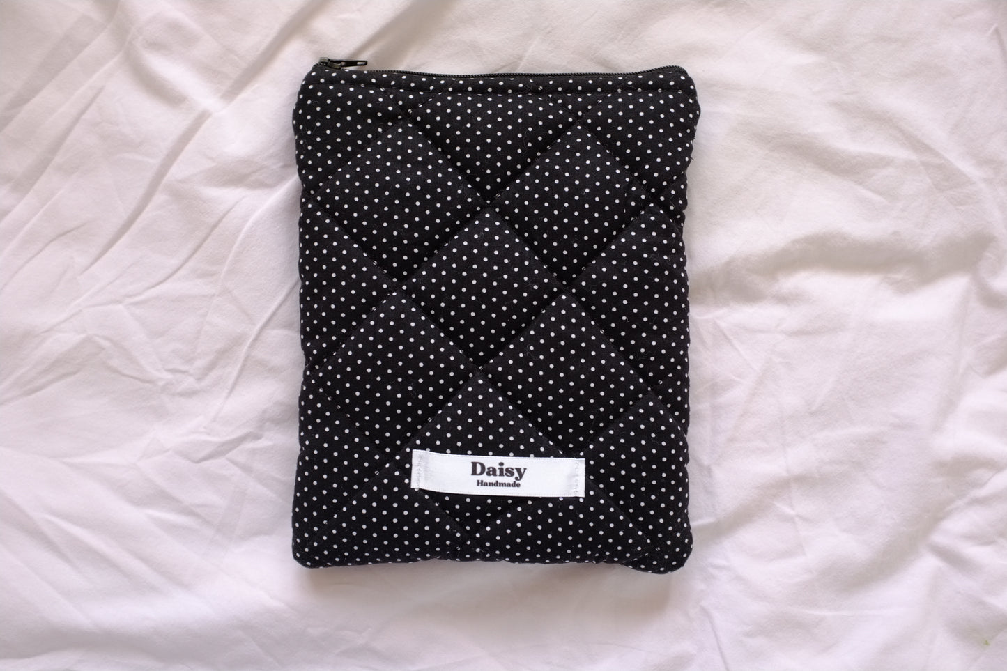 Kindle sleeve mini black polka dot