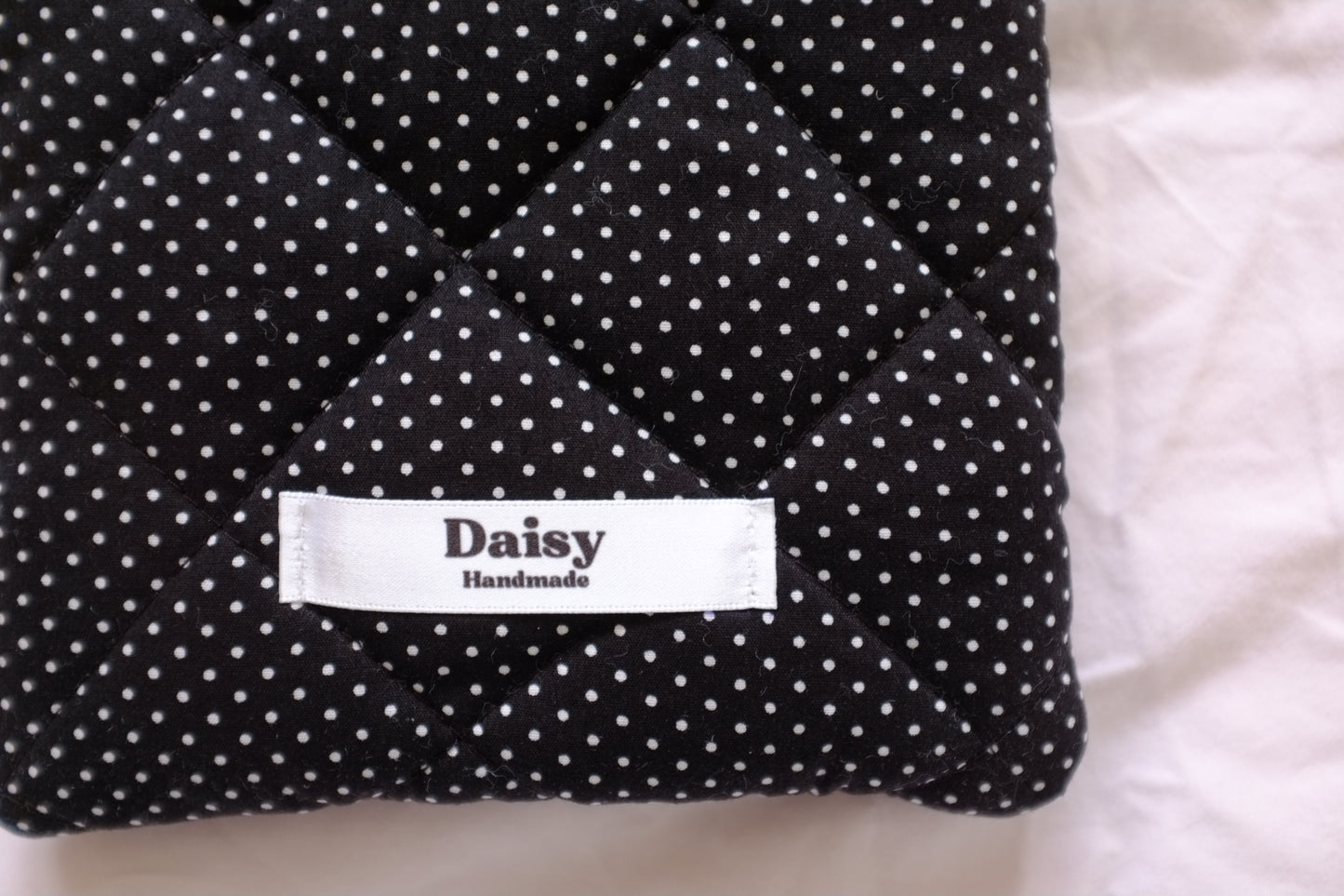 Kindle sleeve mini black polka dot