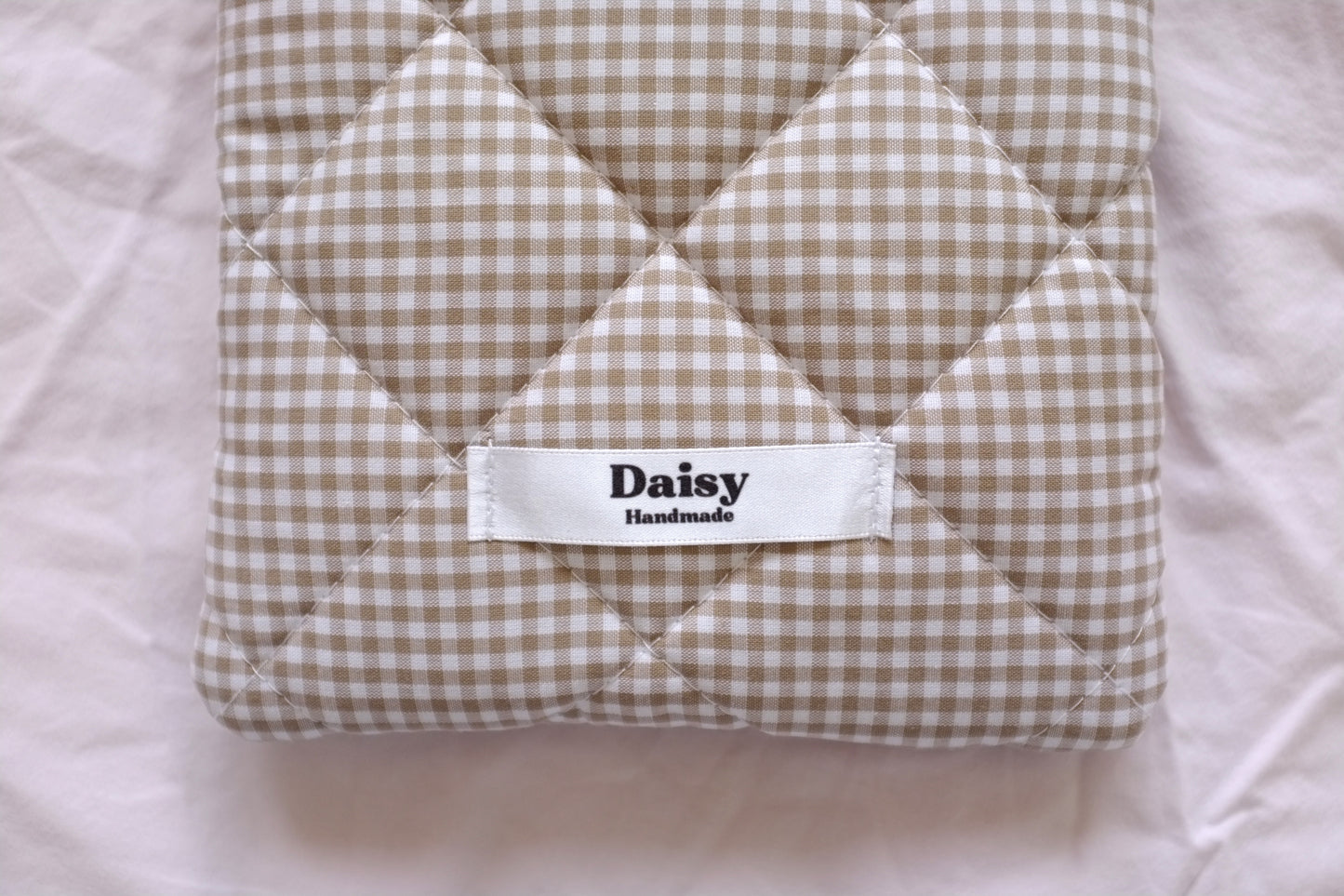 Kindle sleeve beige mini gingham