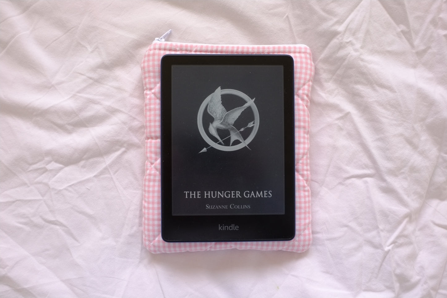 Kindle sleeve pink mini gingham