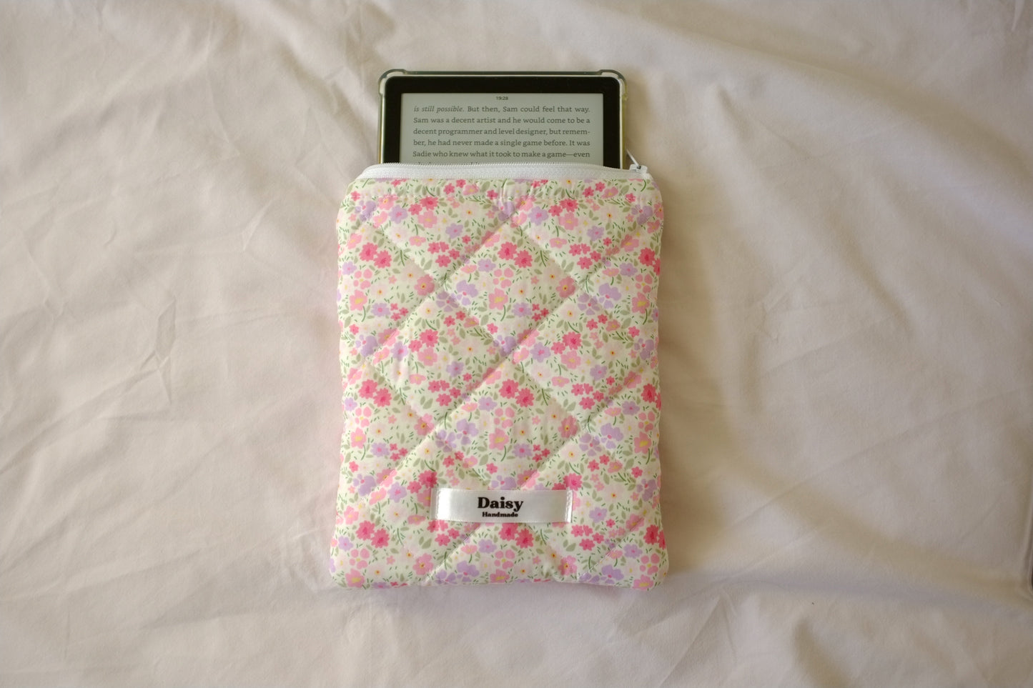 Kindle sleeve pink purple flowers