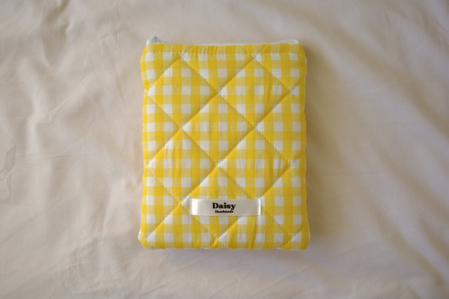 Kindle sleeve yellow gingham