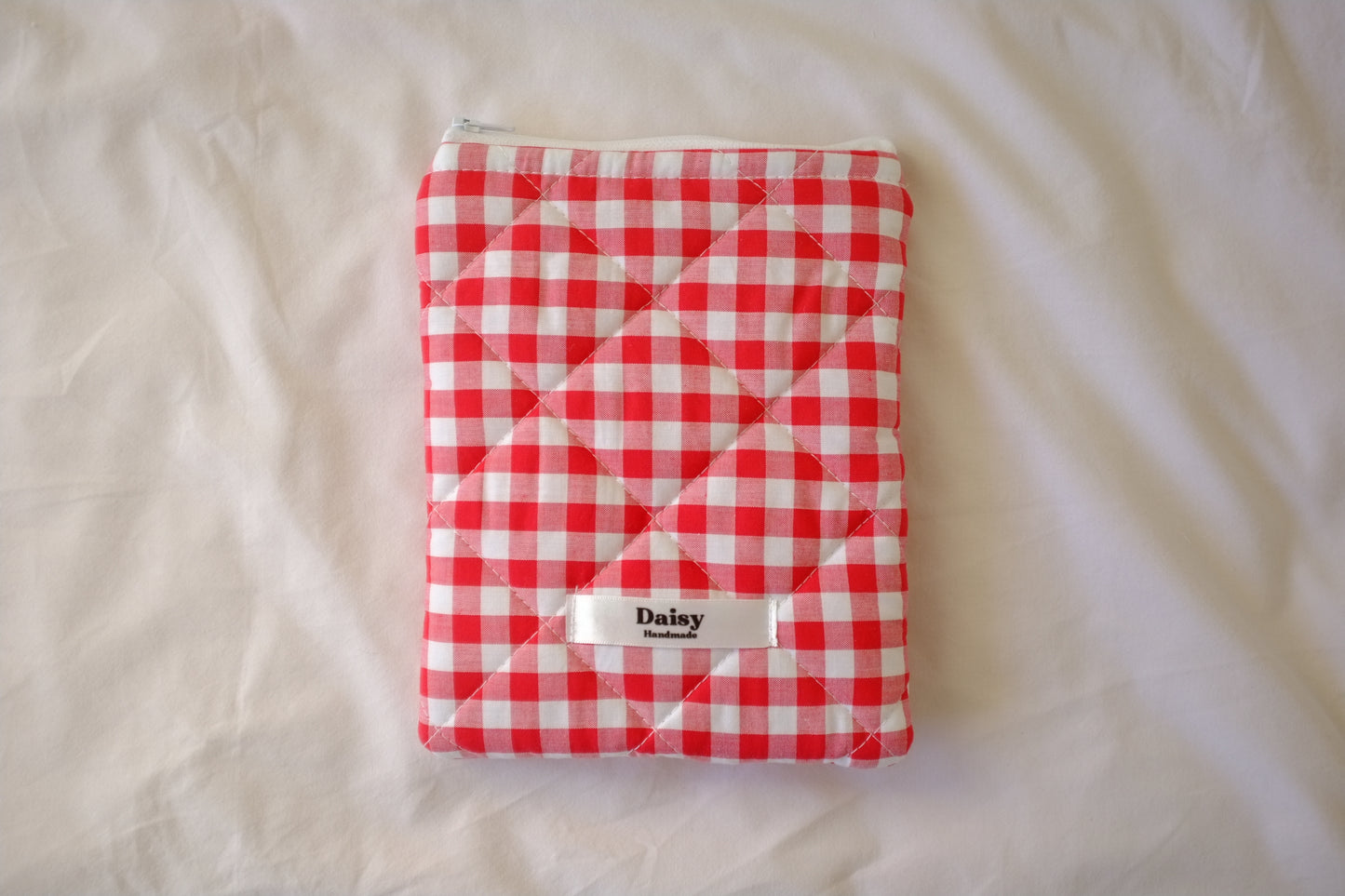Kindle sleeve red gingham