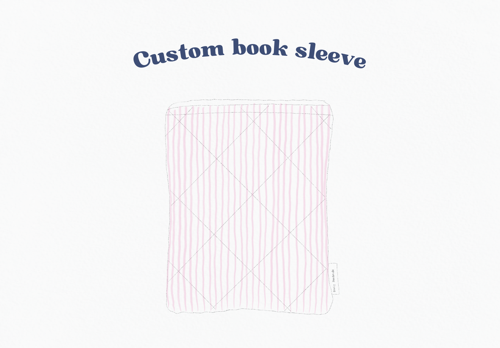 Custom Quilted Book Sleeve with Zip