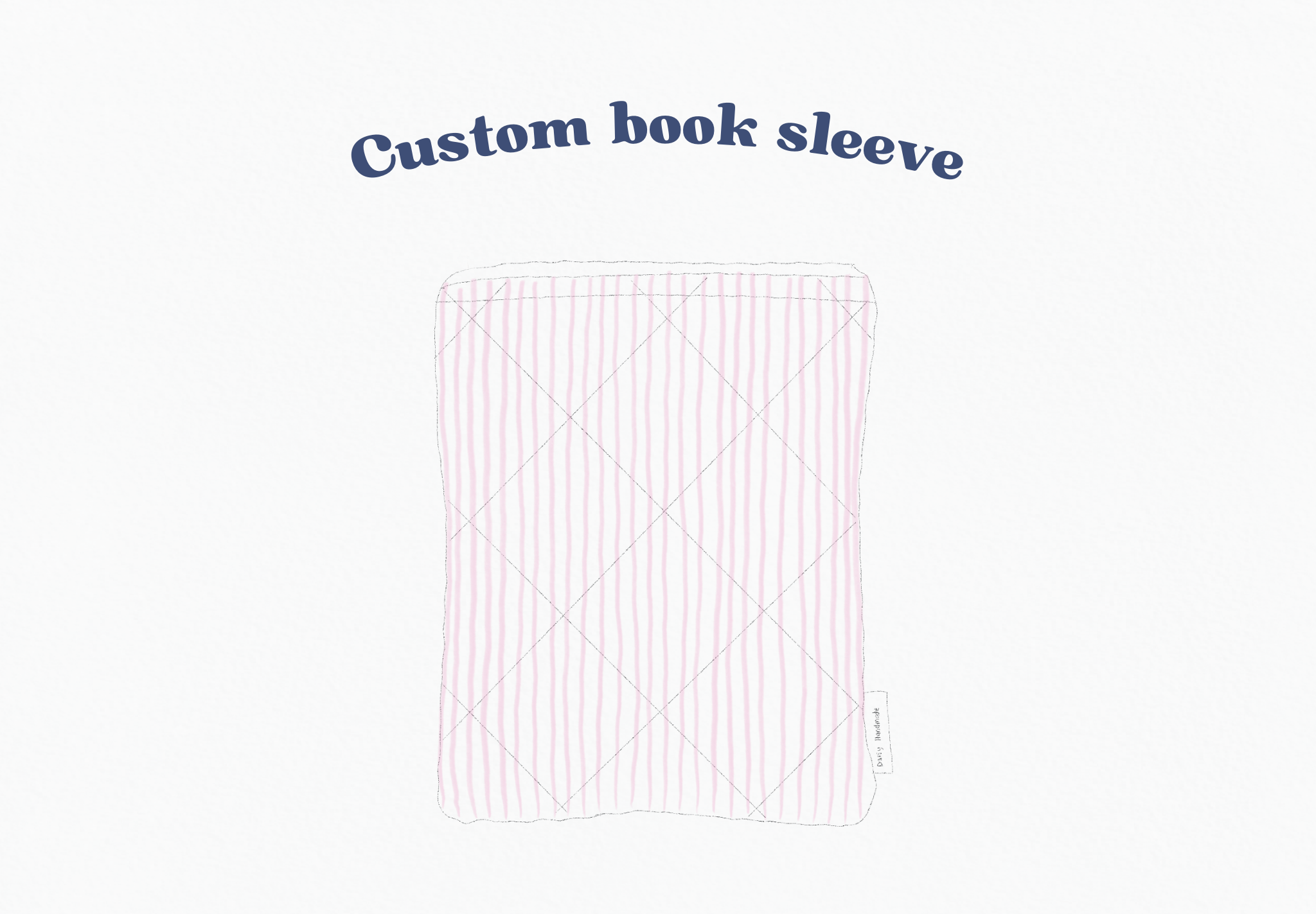 Custom Quilted Book Sleeve with Zip
