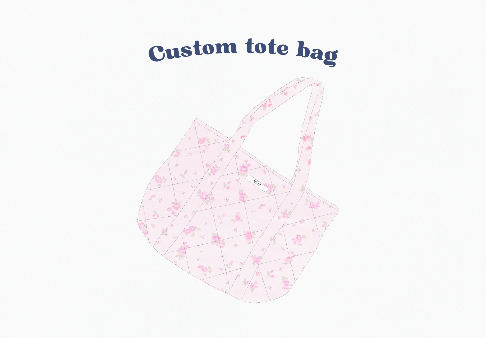 Custom Quilted Tote Bag