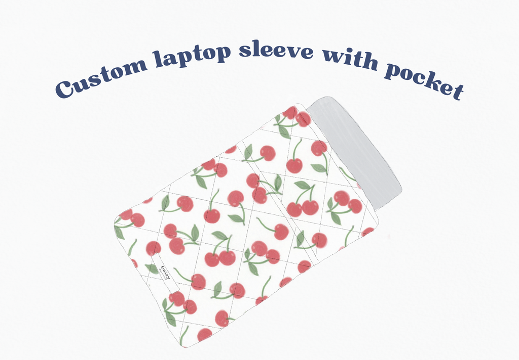 Custom Quilted Pocket Laptop Sleeve