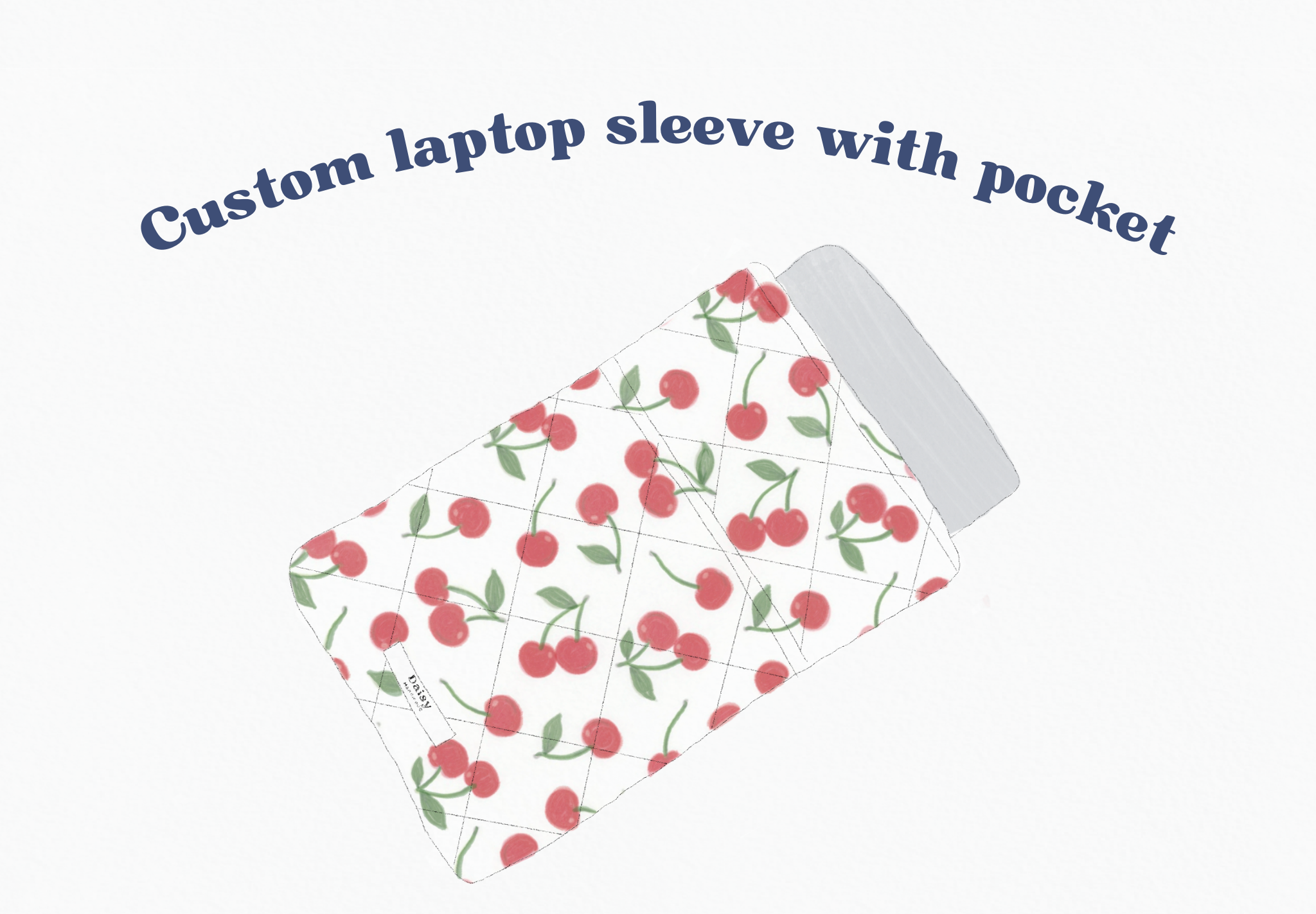 Custom Quilted Pocket Laptop Sleeve
