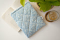 Quilted vintage blue floral book sleeve