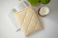 Quilted yellow star book sleeve