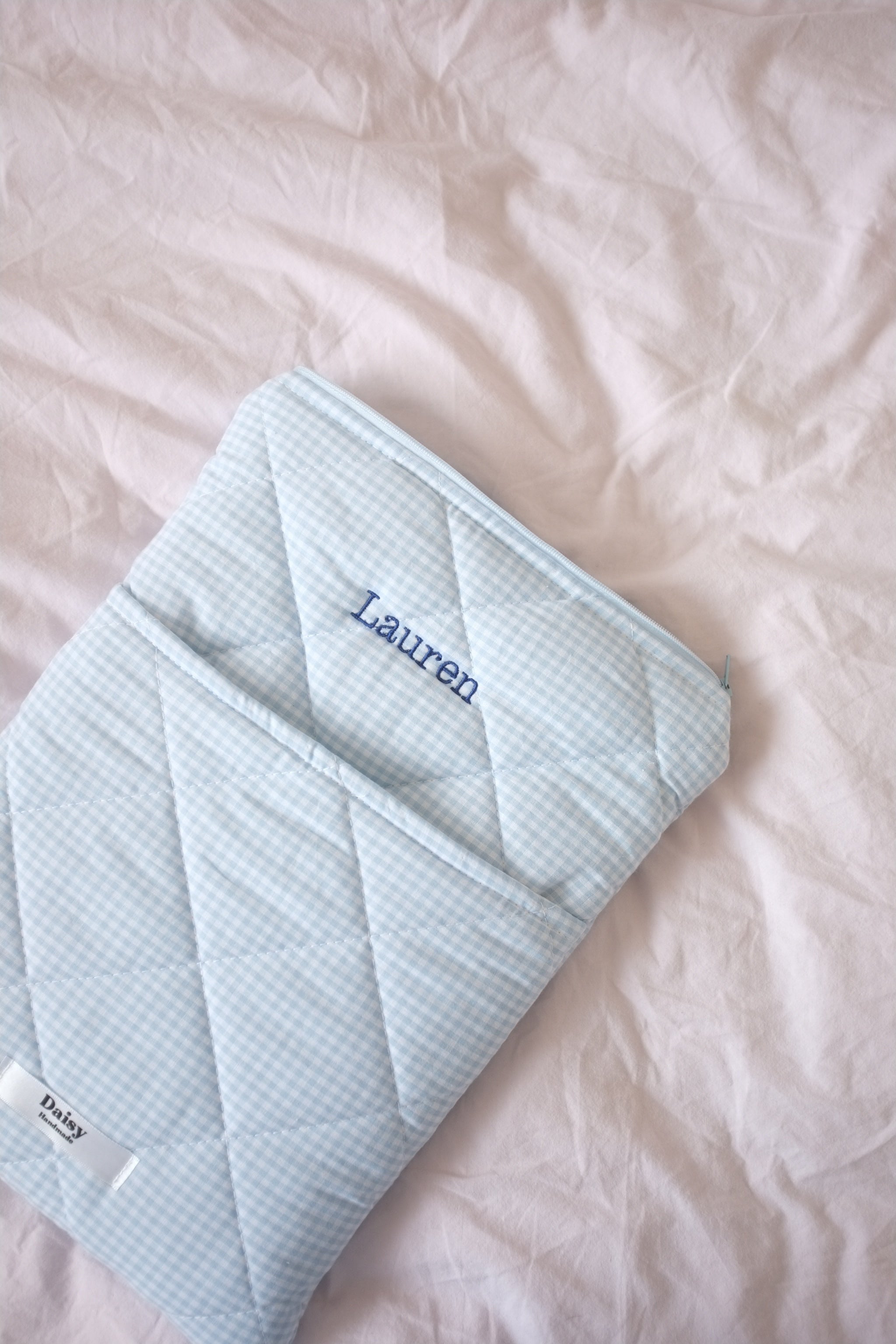 Custom Quilted Pocket Laptop Sleeve