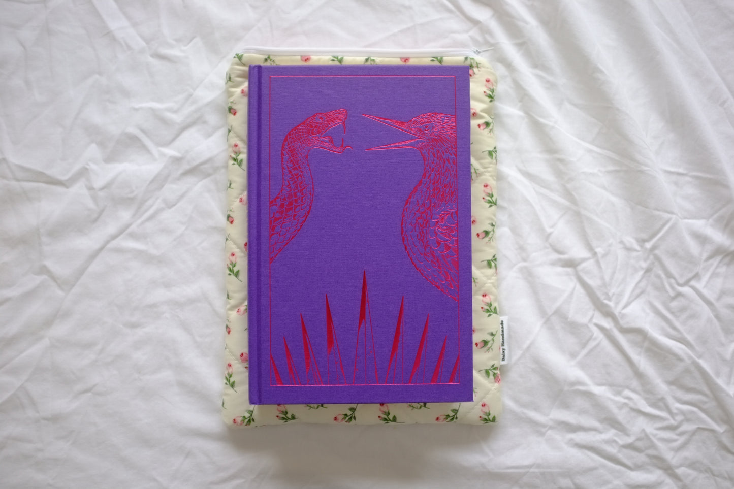 Ivory rose buds book sleeve