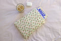Quilted Ivory rose buds book sleeve