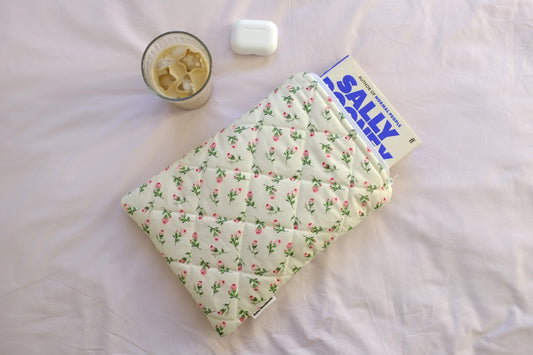Ivory rose buds book sleeve