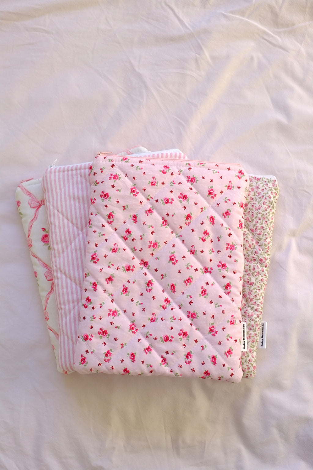 Custom Quilted Book Sleeve with Zip