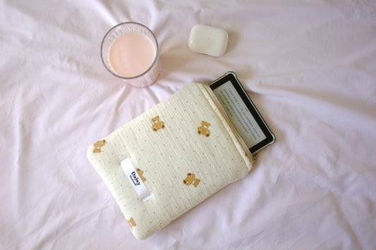 Kindle sleeve teddy bear muslin