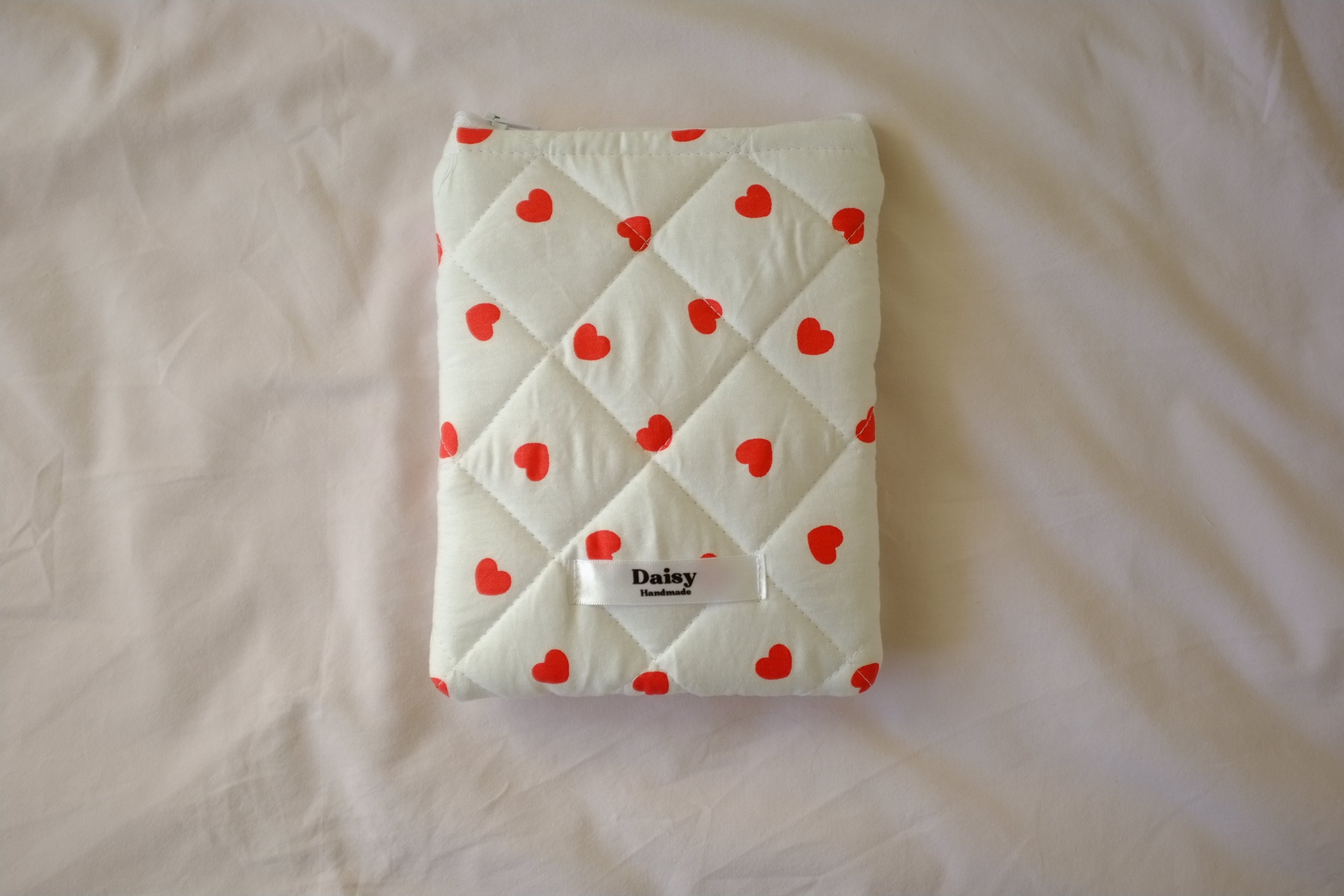 Quilted Kindle sleeve heart