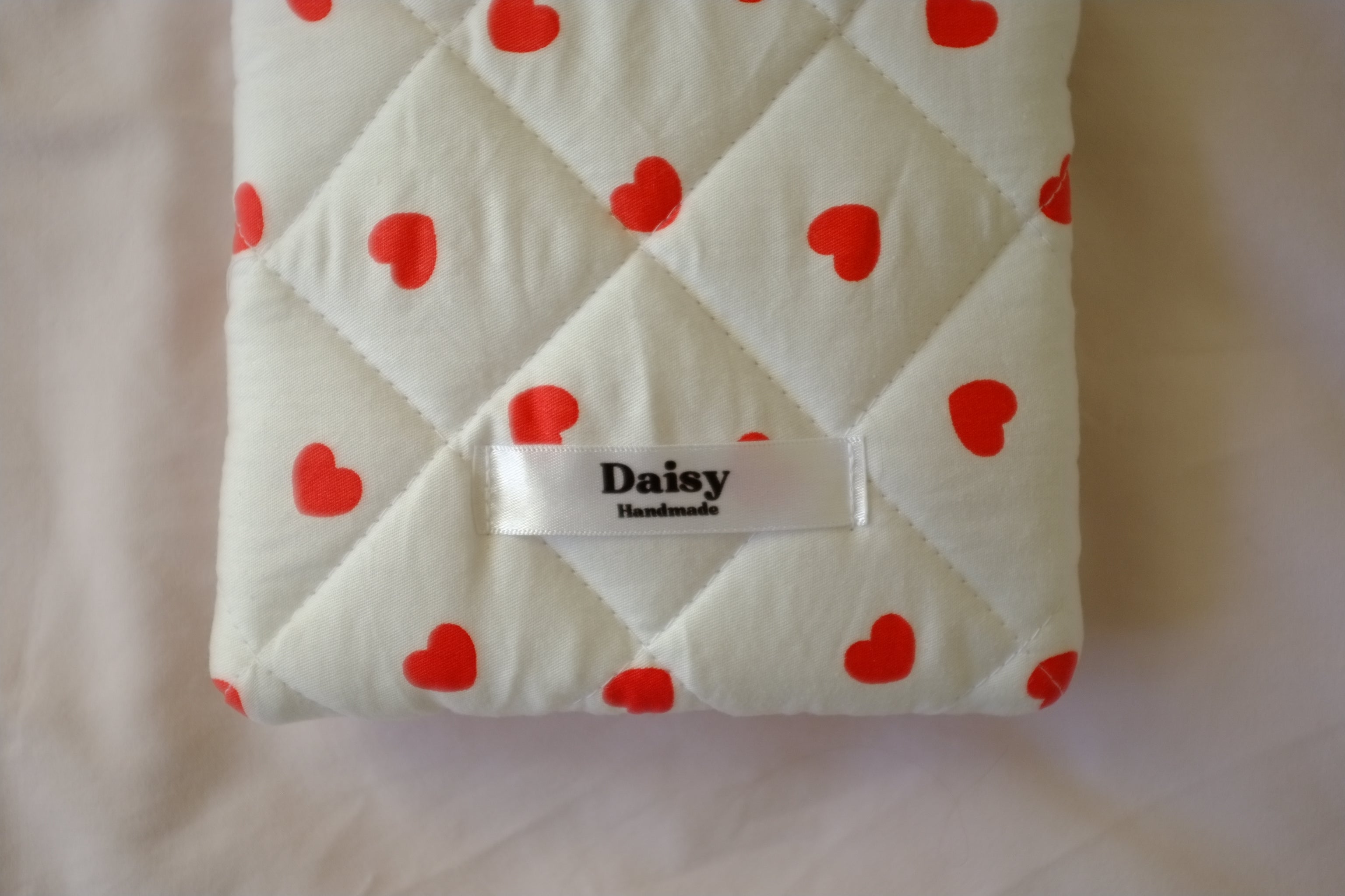 Quilted Kindle sleeve heart