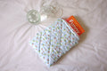 Quilted blue floral book sleeve