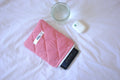 Quilted Kindle sleeve red mini gingham