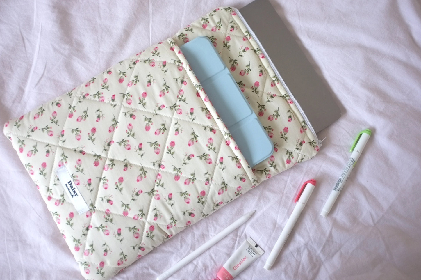 Custom Quilted Pocket Laptop Sleeve