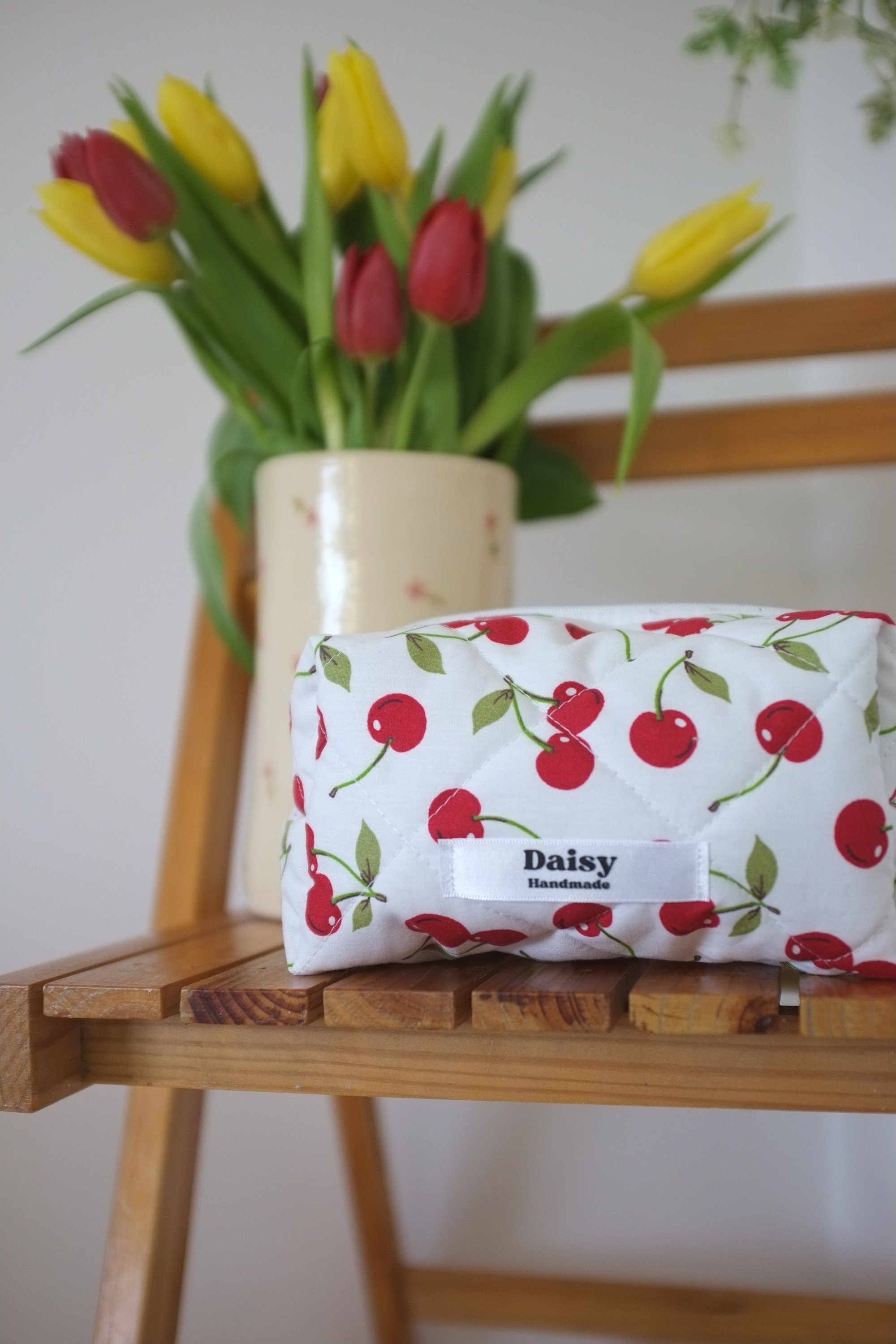 Makeup bag cherry