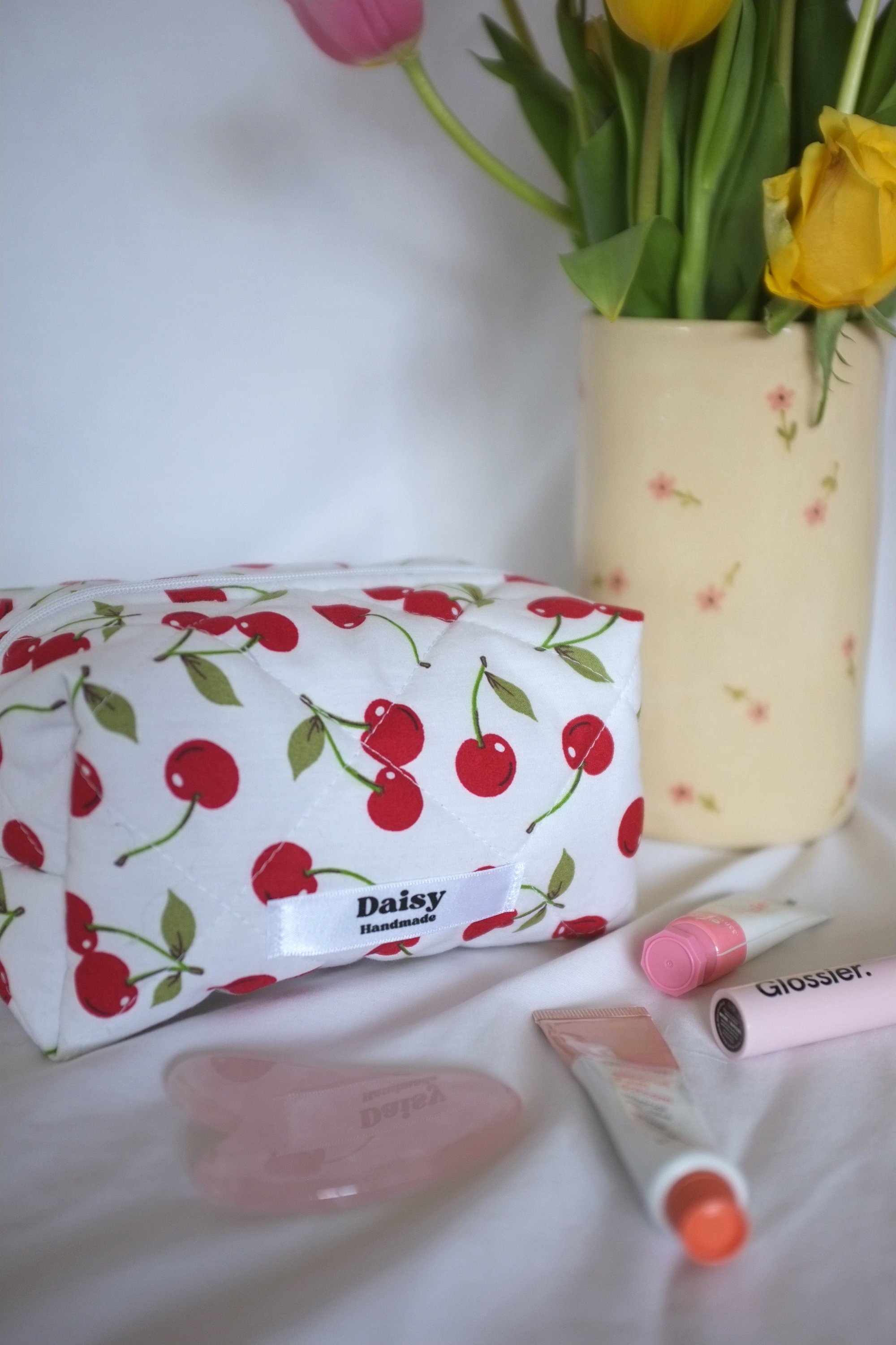 Makeup bag cherry