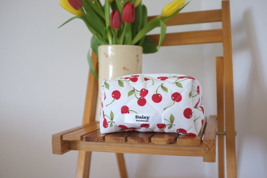 Makeup bag cherry