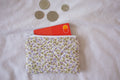 Coin purse purple rose buds