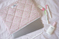 Laptop sleeve pink rose buds