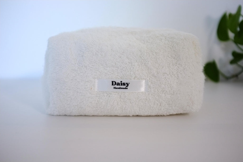 Makeup bag cream terry