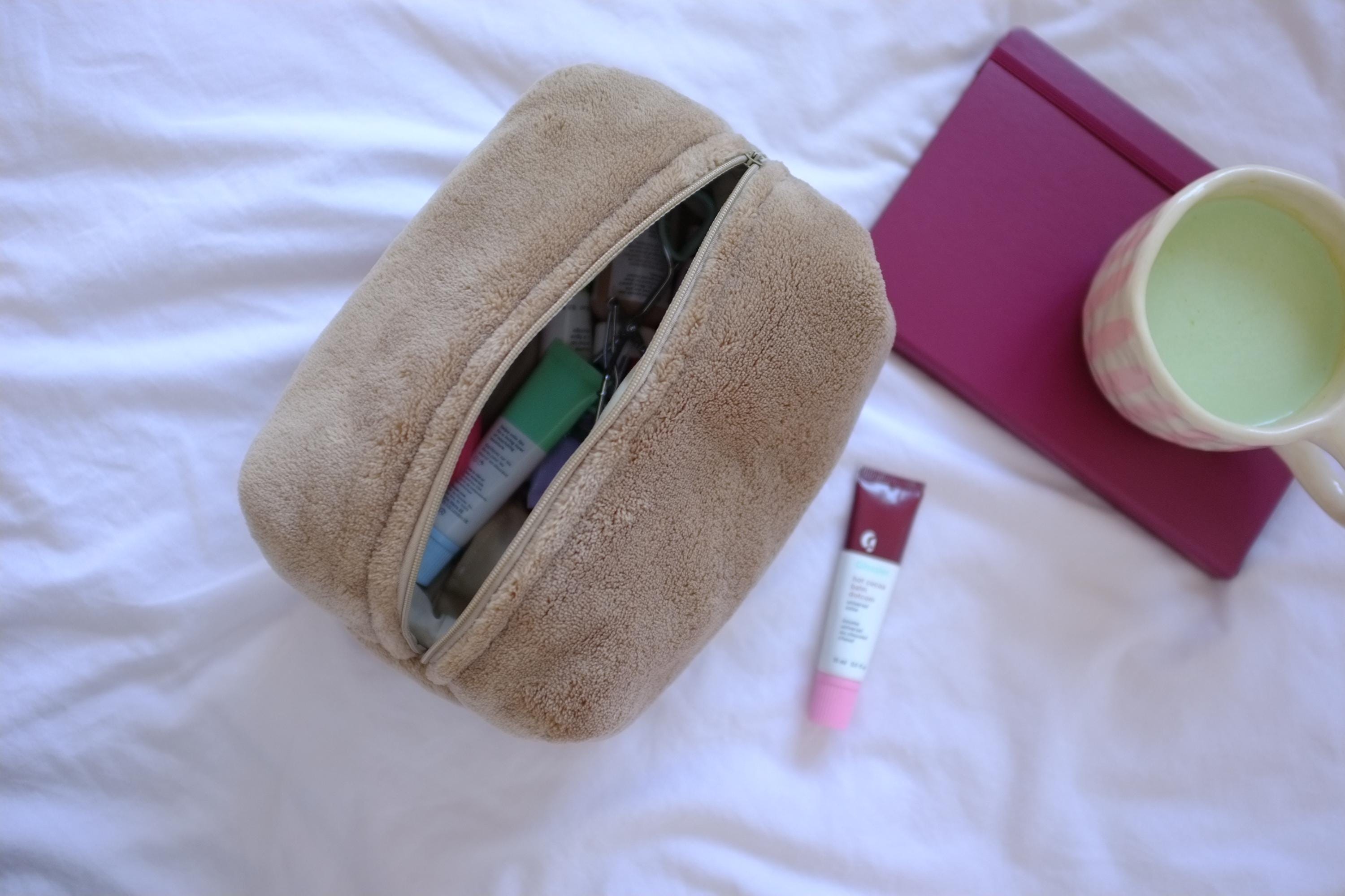 Makeup bag brown teddy