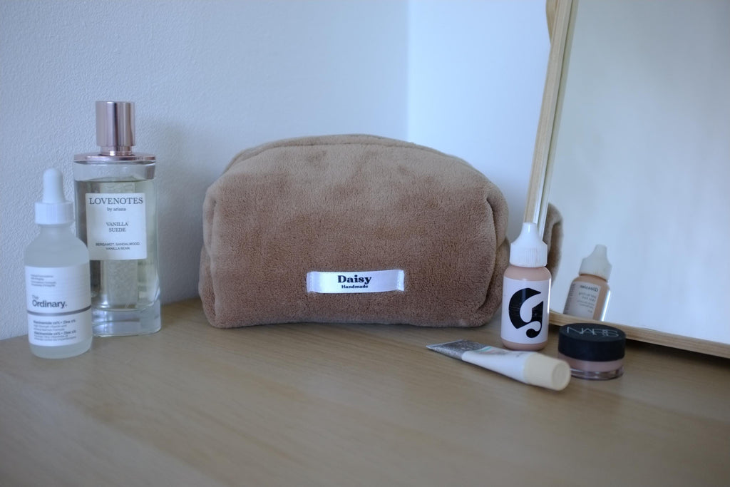 Makeup bag brown teddy