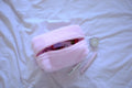 Makeup bag pink teddy