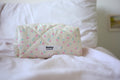 Makeup bag cream pink tulips