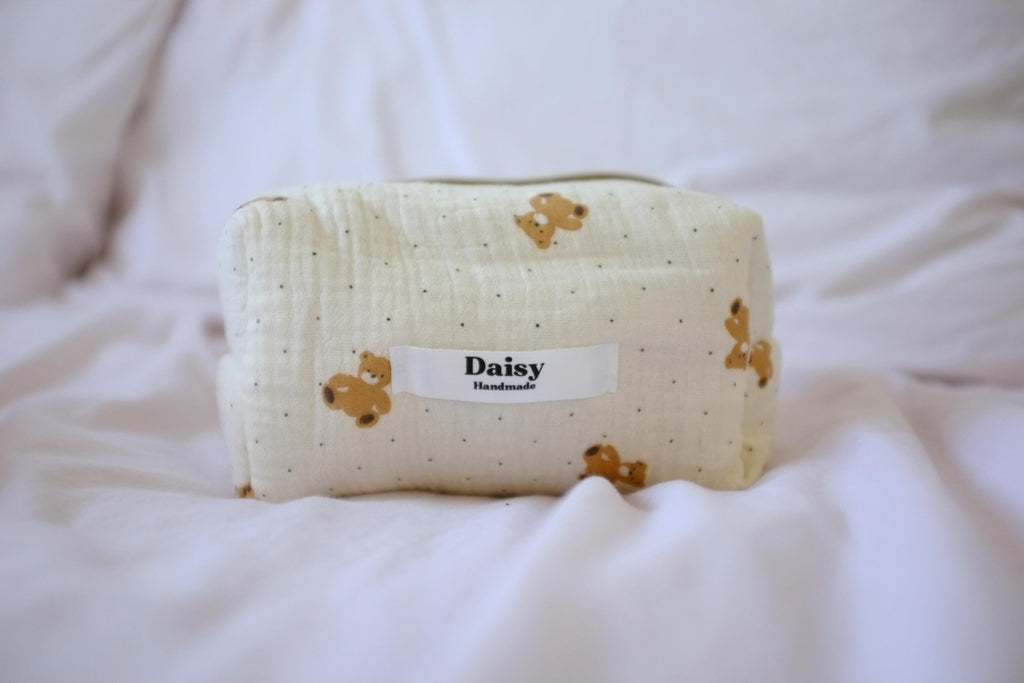 Makeup bag teddy bear