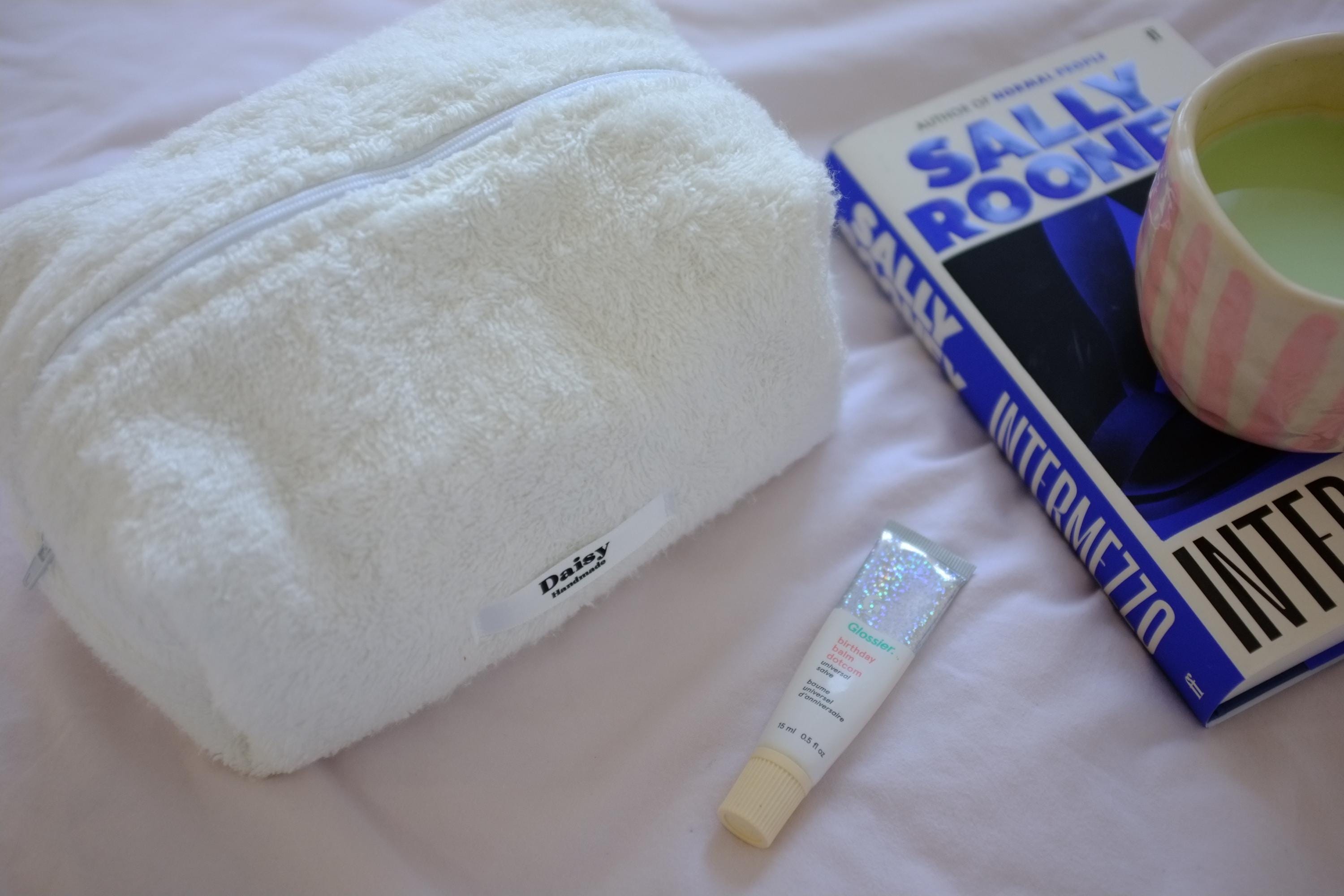 Makeup bag cream terry