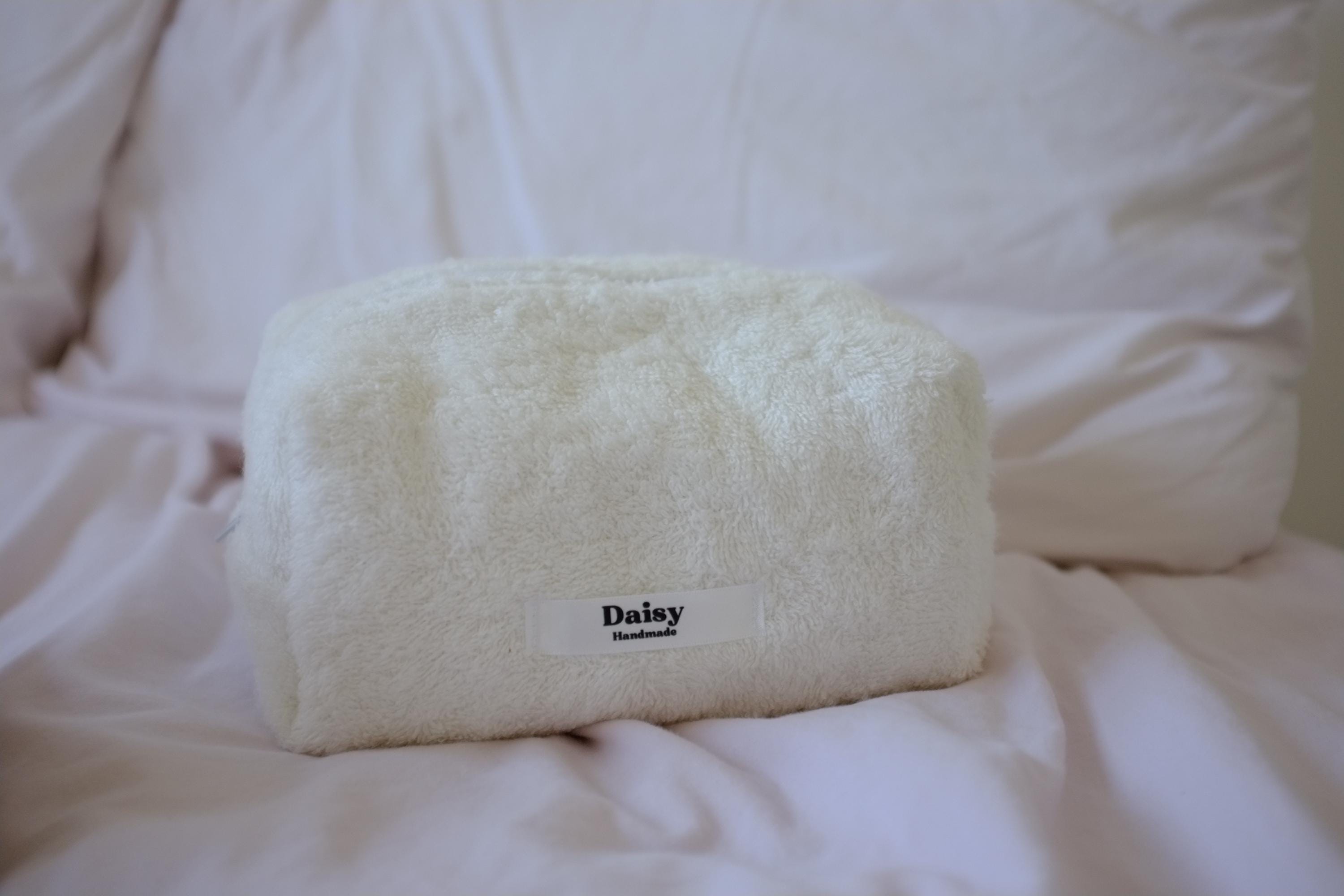 Makeup bag cream terry