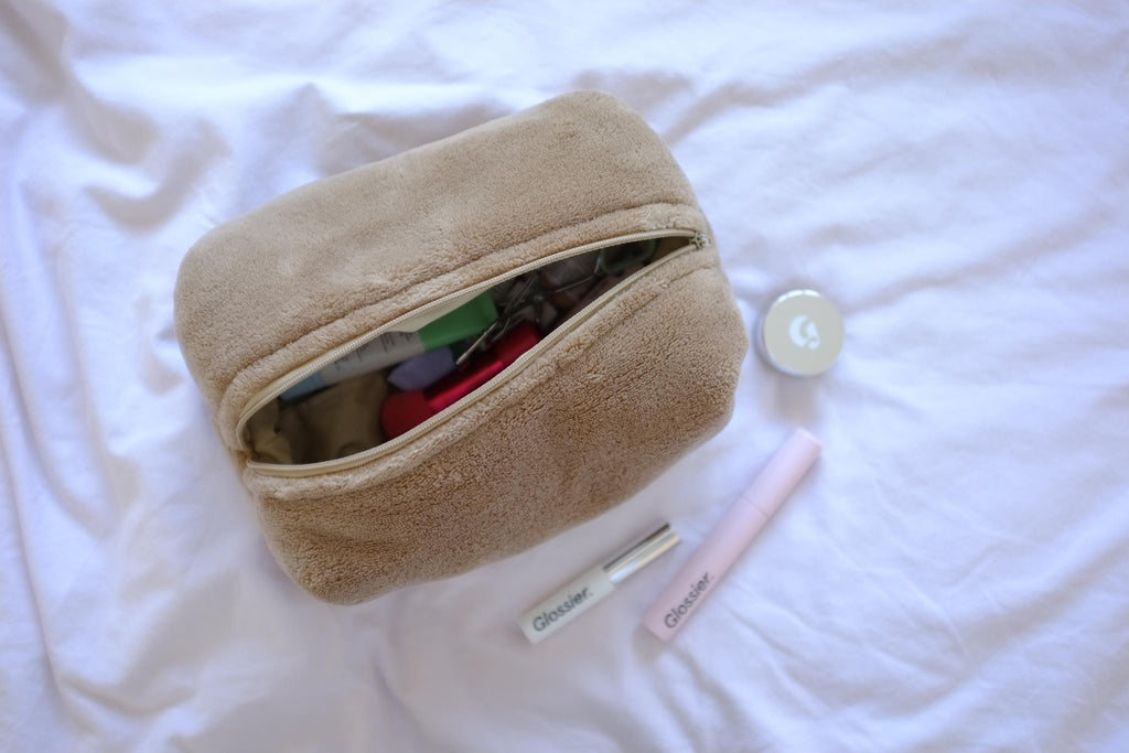 Makeup bag brown teddy