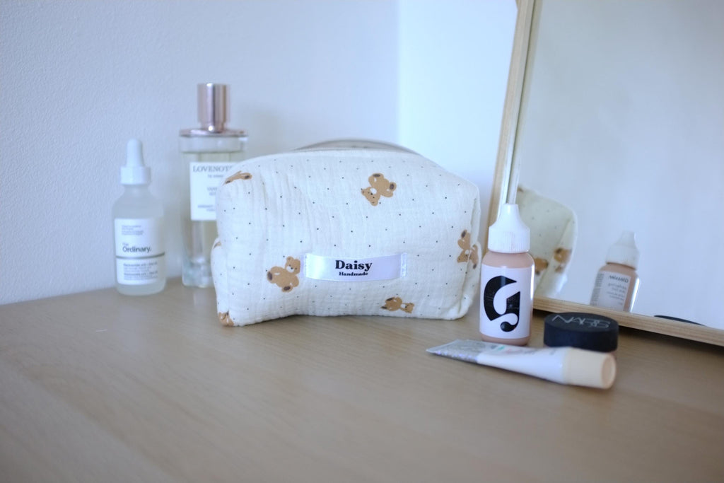 Makeup bag teddy bear