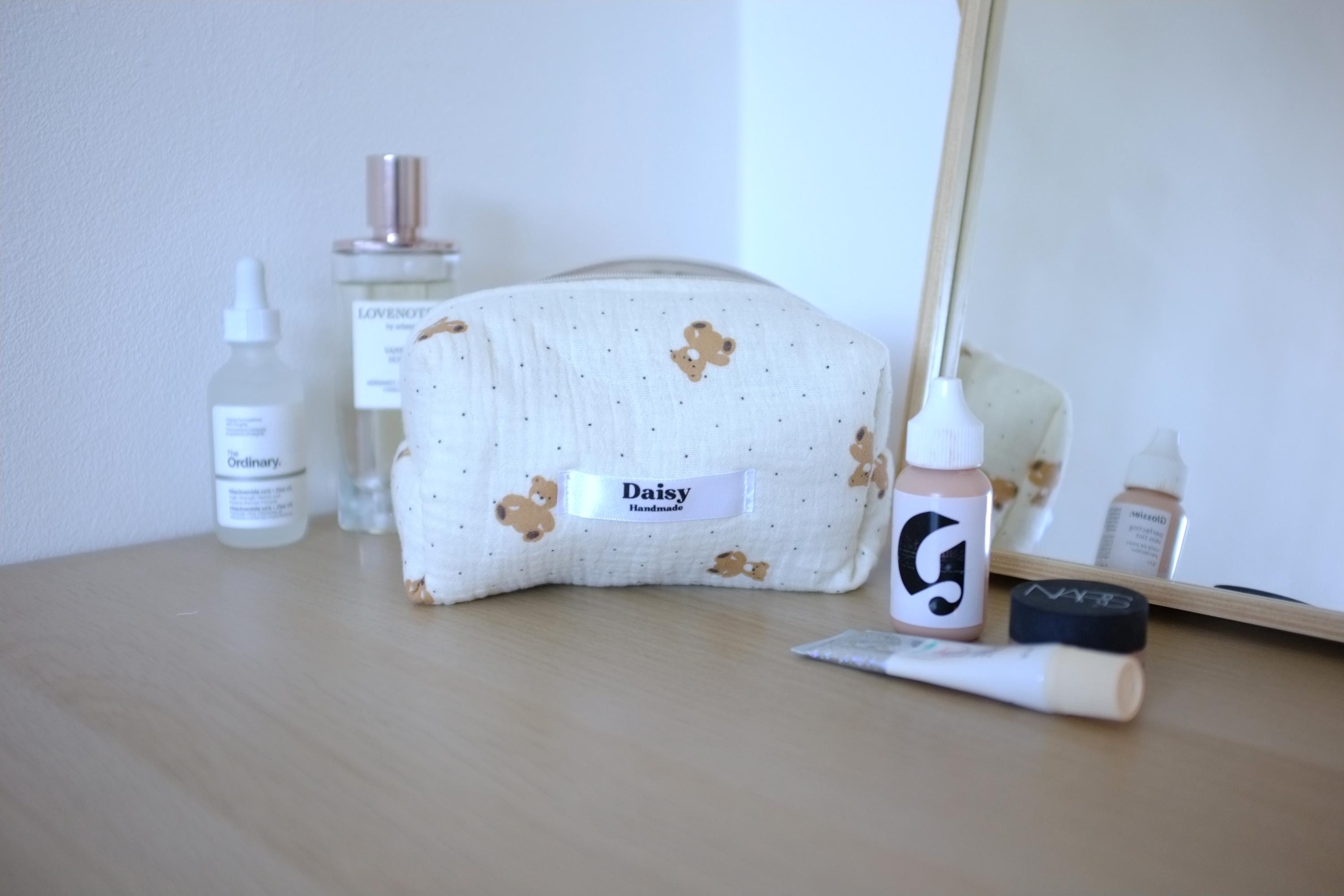 Makeup bag teddy bear
