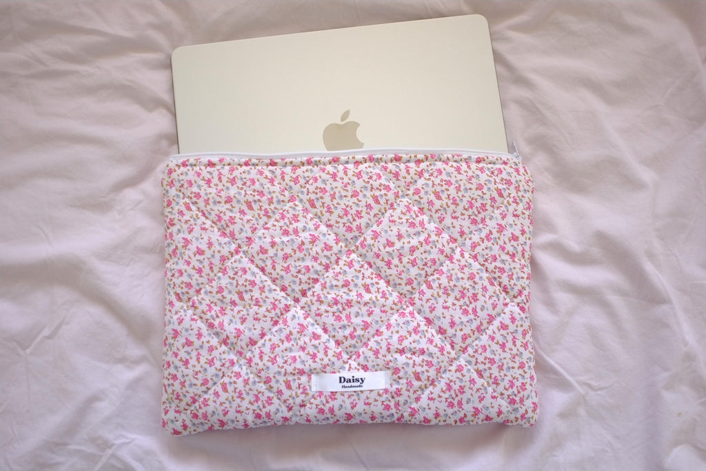 Laptop sleeve autumn pink floral