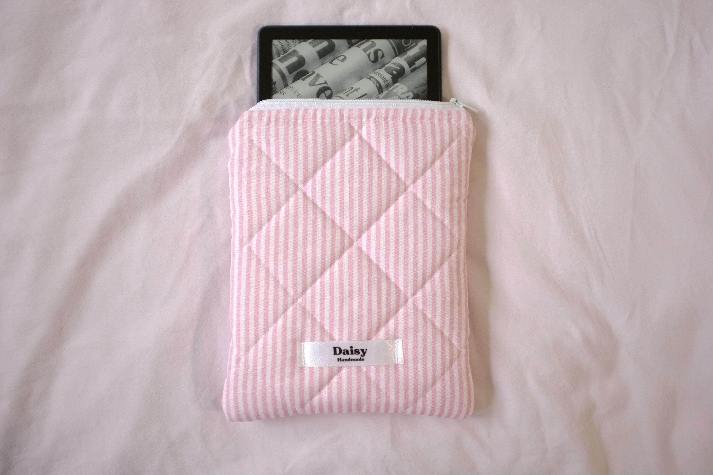Kindle sleeve pink stripe